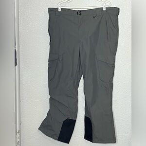 Slalom Nylon Gray Snowboarding Pants Sz XXL